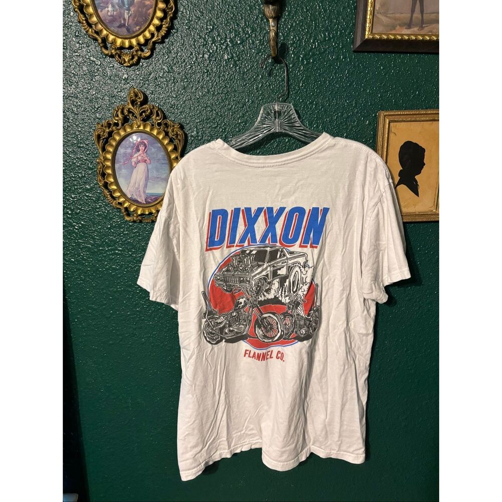 Dixxon Flannel Co. Short Sleeve White Graphic T Shirt Sz Large